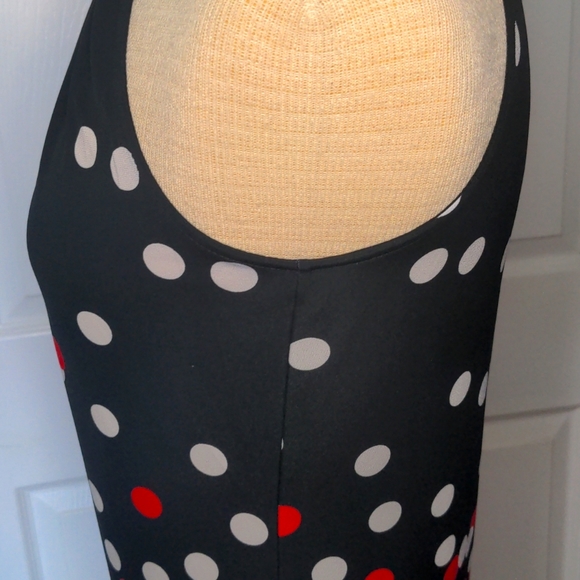 Polka Dot Black White and Red Halter Top by Ricki's - Picture 6 of 7